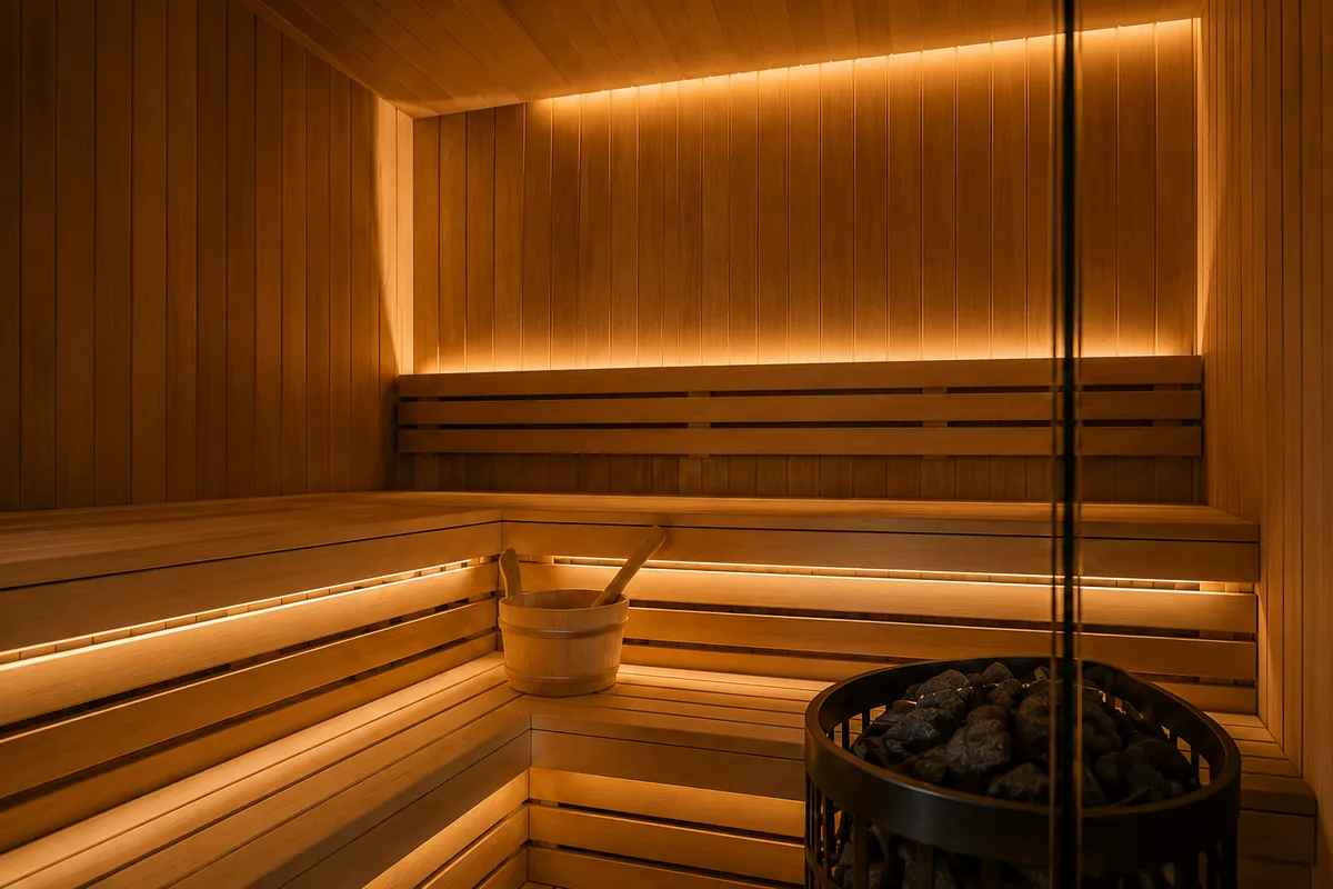 Infrared sauna suite at Tilzspa